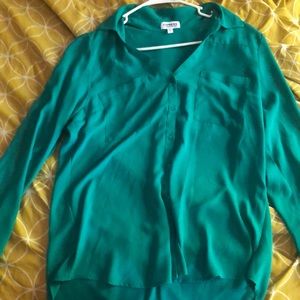 Greenish blue express blouse